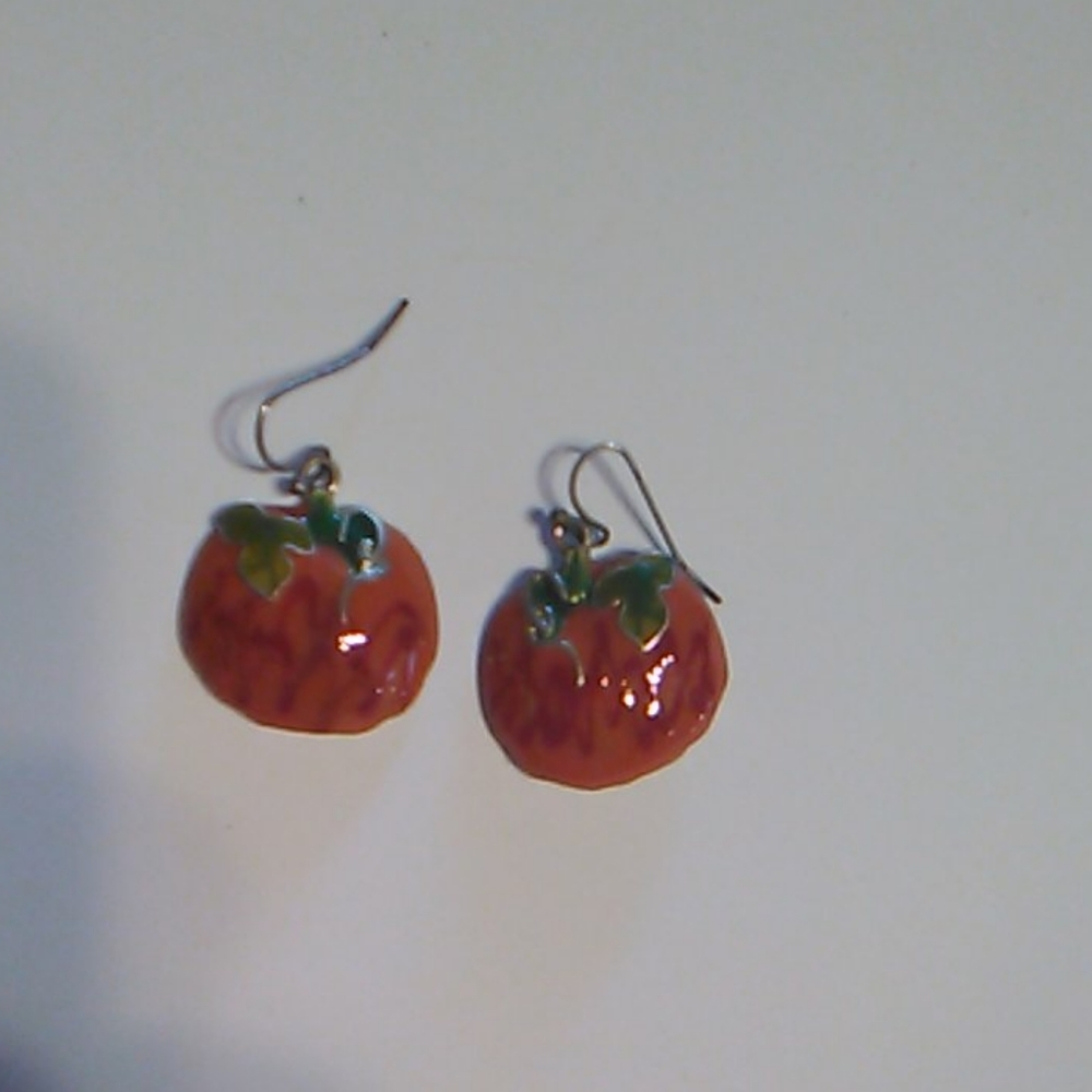 Fall Pumpkin earrings - Picture 1 of 6